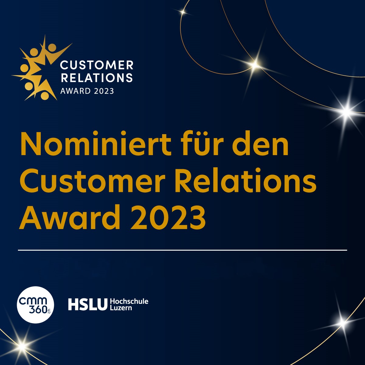 Nominiert für den Customer Relations Award 2023, CRA 2023, CRAward 2023