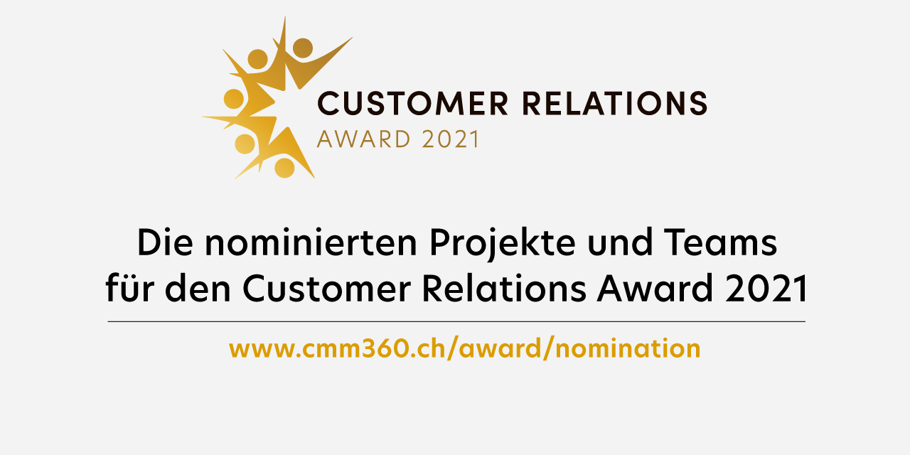 Die Nominierten für den Customer Relations Award 2021 stellen sich vor