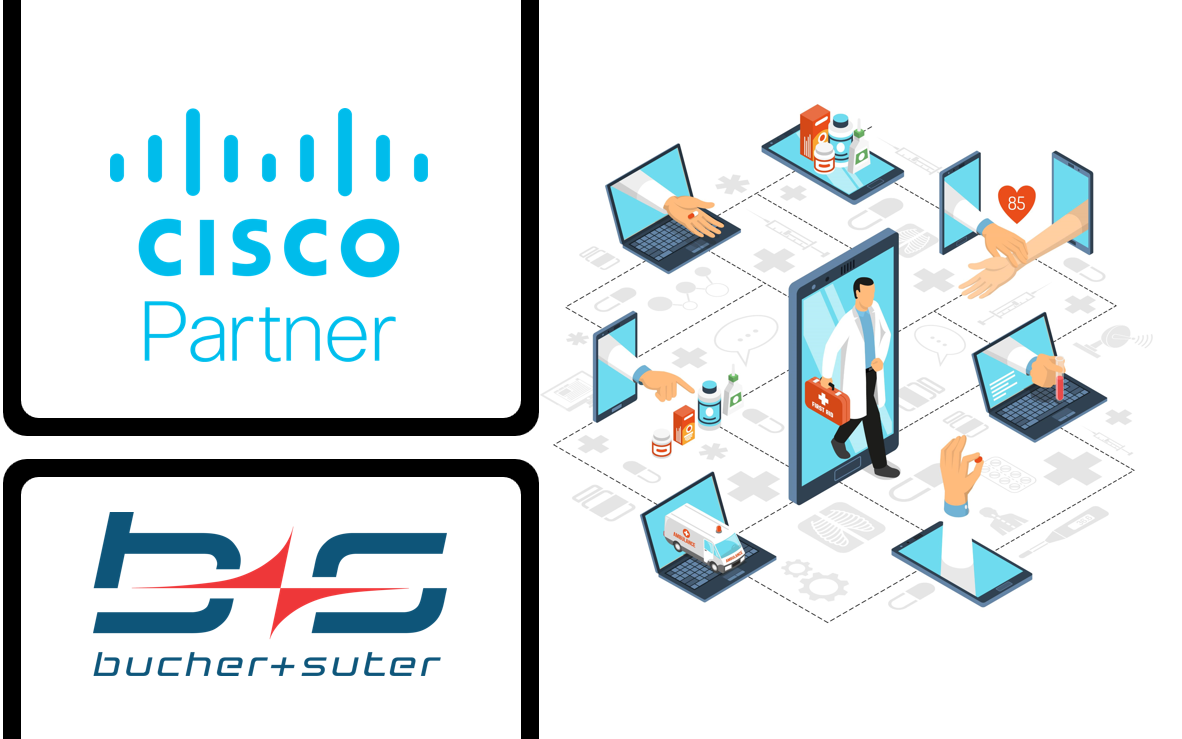 Bucher + Suter auf der DMEA, Kundenservice der nächsten Generation für Digital Health Servicecenter, Cisco, Bild von macrovector auf Freepik