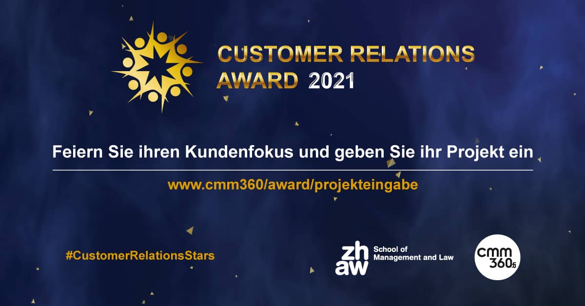 Projekteingabe: Customer Relations Award 2021