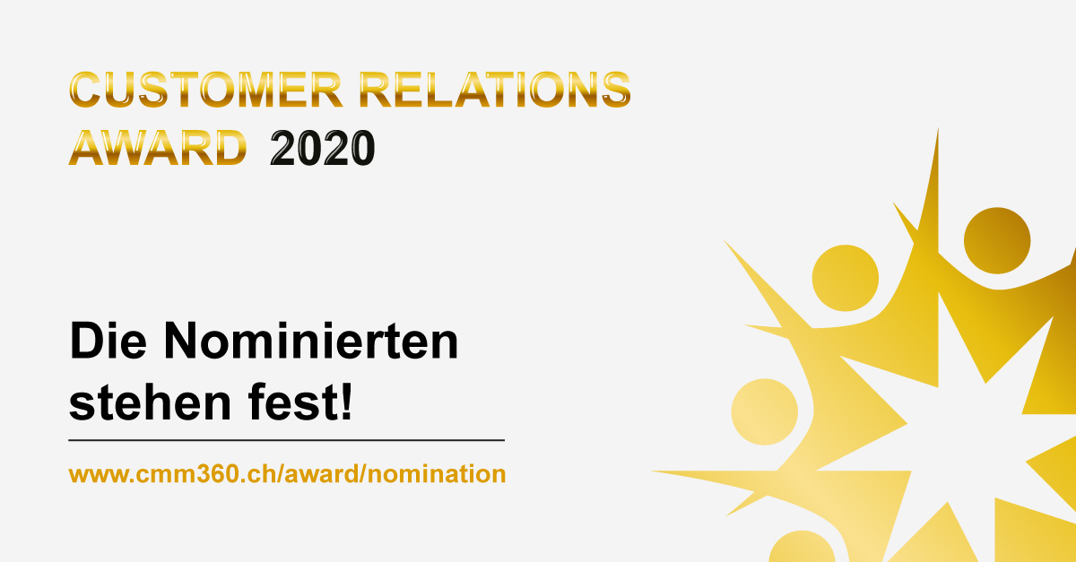 Die Nominierten des Customer Relations Award 2020 sind bekannt
