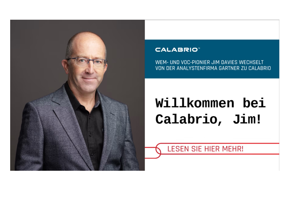 Marktprägender Gartner-Analyst Jim Davies neuer Chief Experience Officer von Calabrio Marktprägender Gartner-Analyst Jim Davies neuer Chief Experience Officer von Calabrio