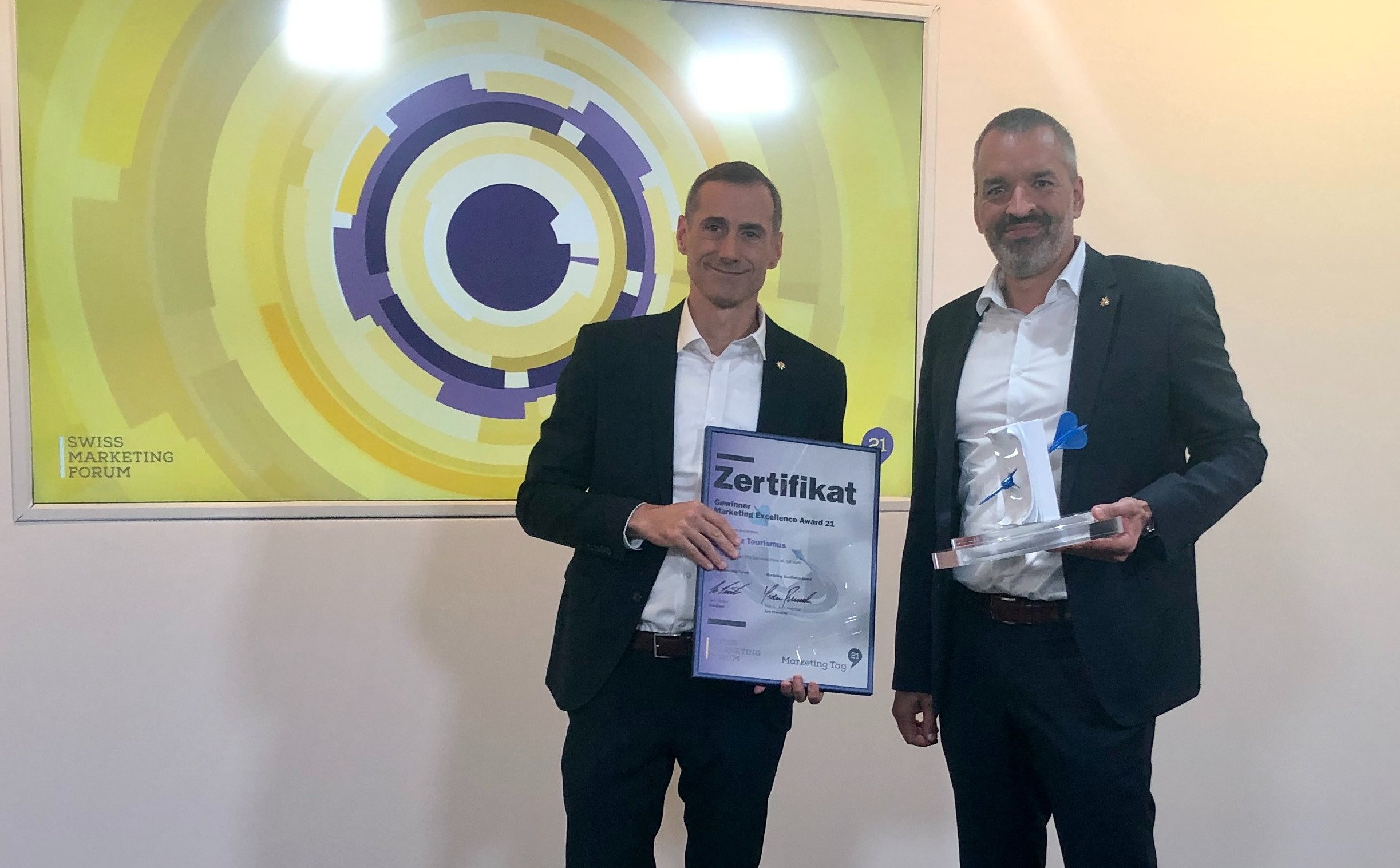 Die Marketing Excellence Awards gehen nach Jona, in die Lenzerheide, nach Dübendorf und Zürich