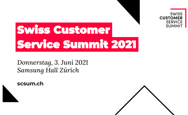 Der Swiss Customer Service Summit unter dem Motto «Alles wird Service» – am 3. Juni 2021 in der Samsung Hall Swiss Customer Service Summit
