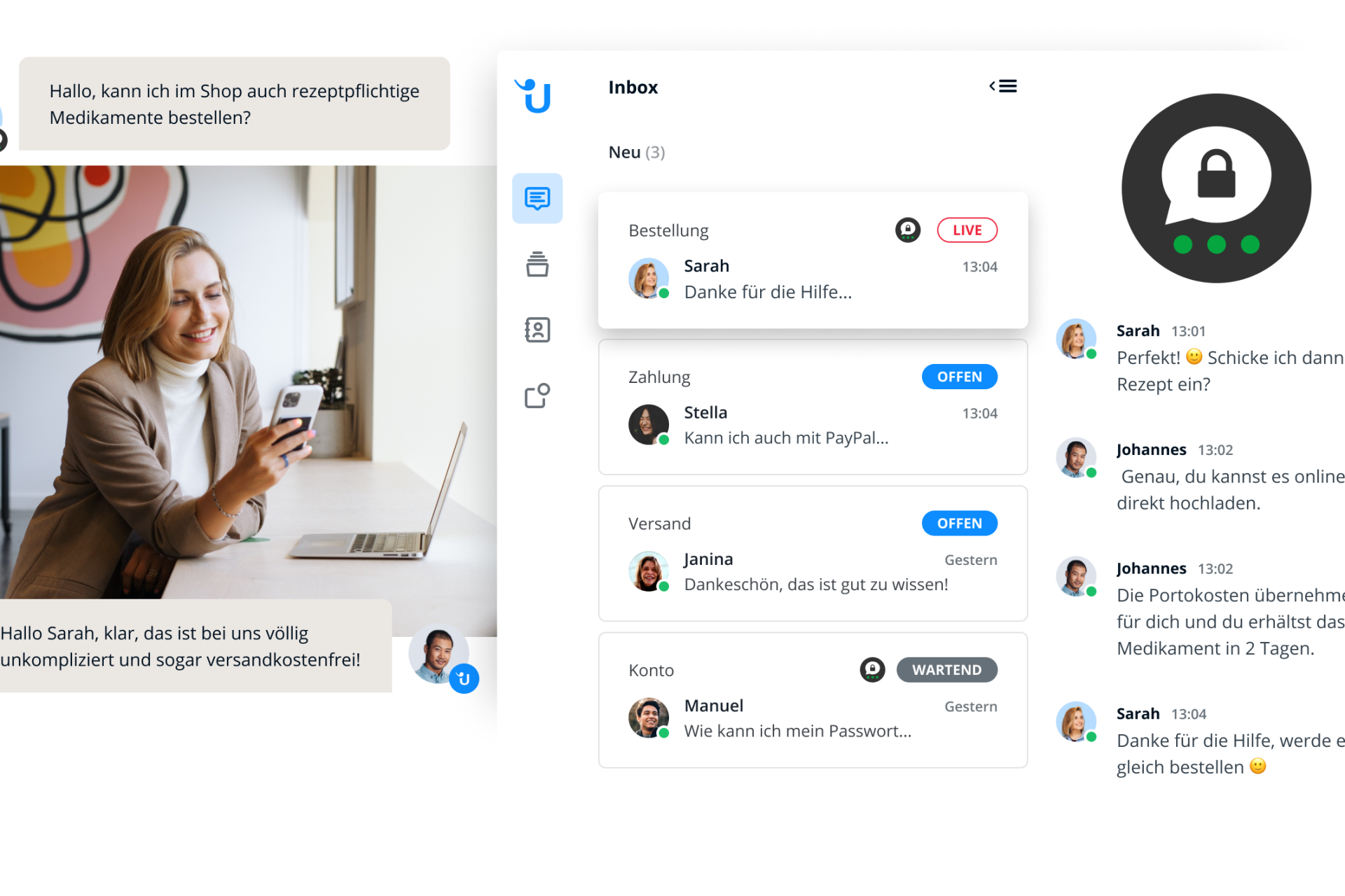 Safety first im Kundenservice: Threema und Userlike verkünden Partnerschaft Chat im Kundenservice, Userlike, Treema