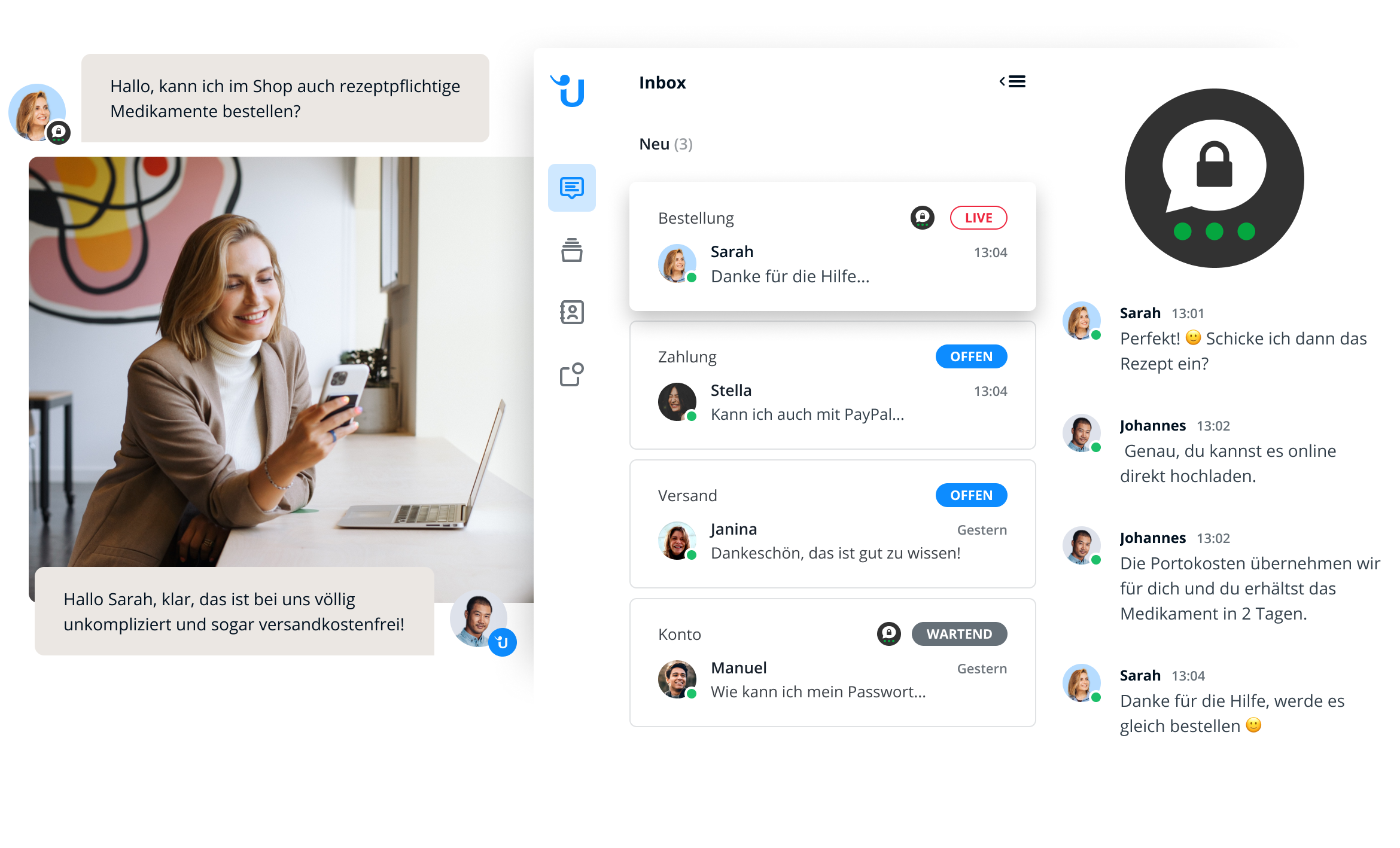 Chat im Kundenservice, Userlike, Treema