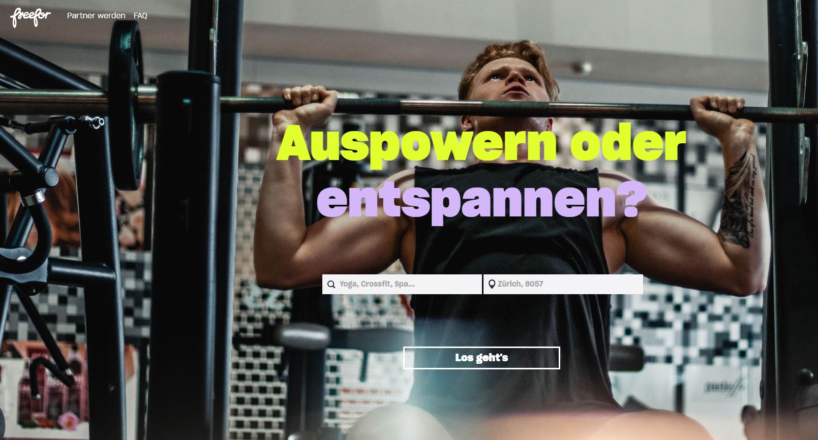 Sport und Erholung auf Abruf buchen mit Freefor