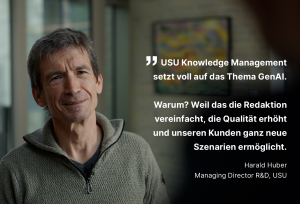 Wissensmanagement in AI-nfach, USU, Bild: USU